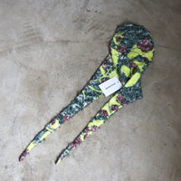 JULIA HEUER  GRETE FURRY HEADPIECE IN ELECTRIC INGRID