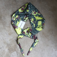 JULIA HEUER  GRETE FURRY HEADPIECE IN ELECTRIC INGRID