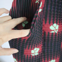 JULIA HEUER  PAX HANDPLEATED DRESS IN RUBY ROMAN