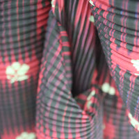 JULIA HEUER  PAX HANDPLEATED DRESS IN RUBY ROMAN