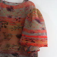 JULIA HEUER  ROBIN HANDPLEATED TOP IN BRUNO