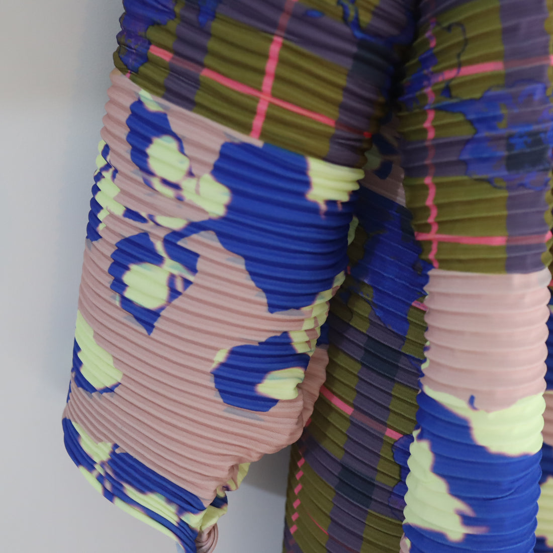 JULIA HEUER  JOHAN HANDPLEATED COAT IN
PATCHWORK INGRID