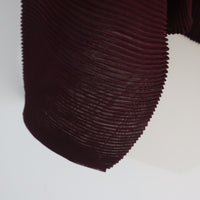 JULIA HEUER  RANA HANDPLEATED TOP IN BURGUNDY