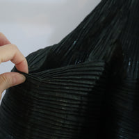 JULIA HEUER  KENZA HANDPLEATED SKIRT IN MOSS METALLIC