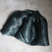 JULIA HEUER  KENZA HANDPLEATED SKIRT IN MOSS METALLIC