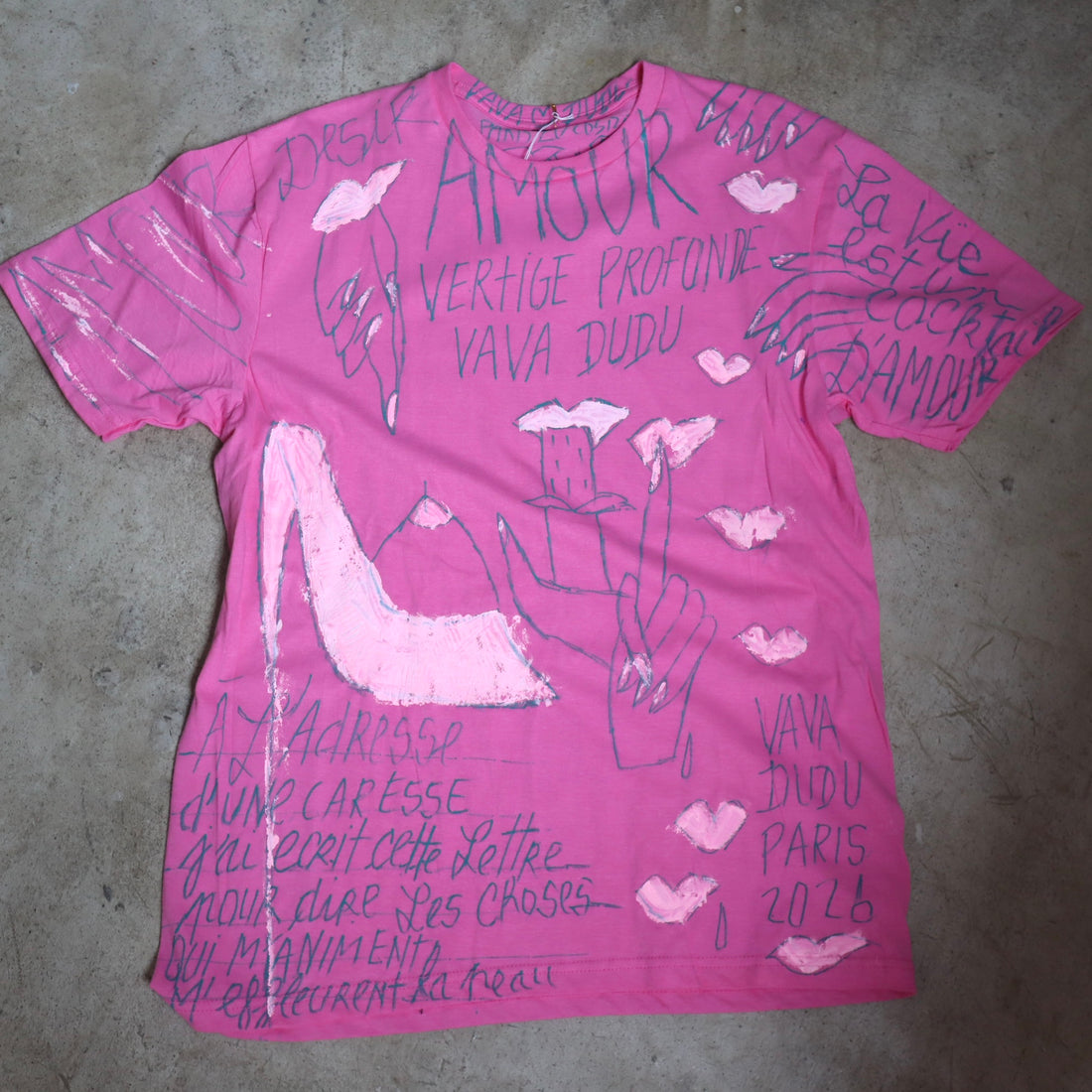 VAVA DUDU  PAINTED T-SHIRTS “L”