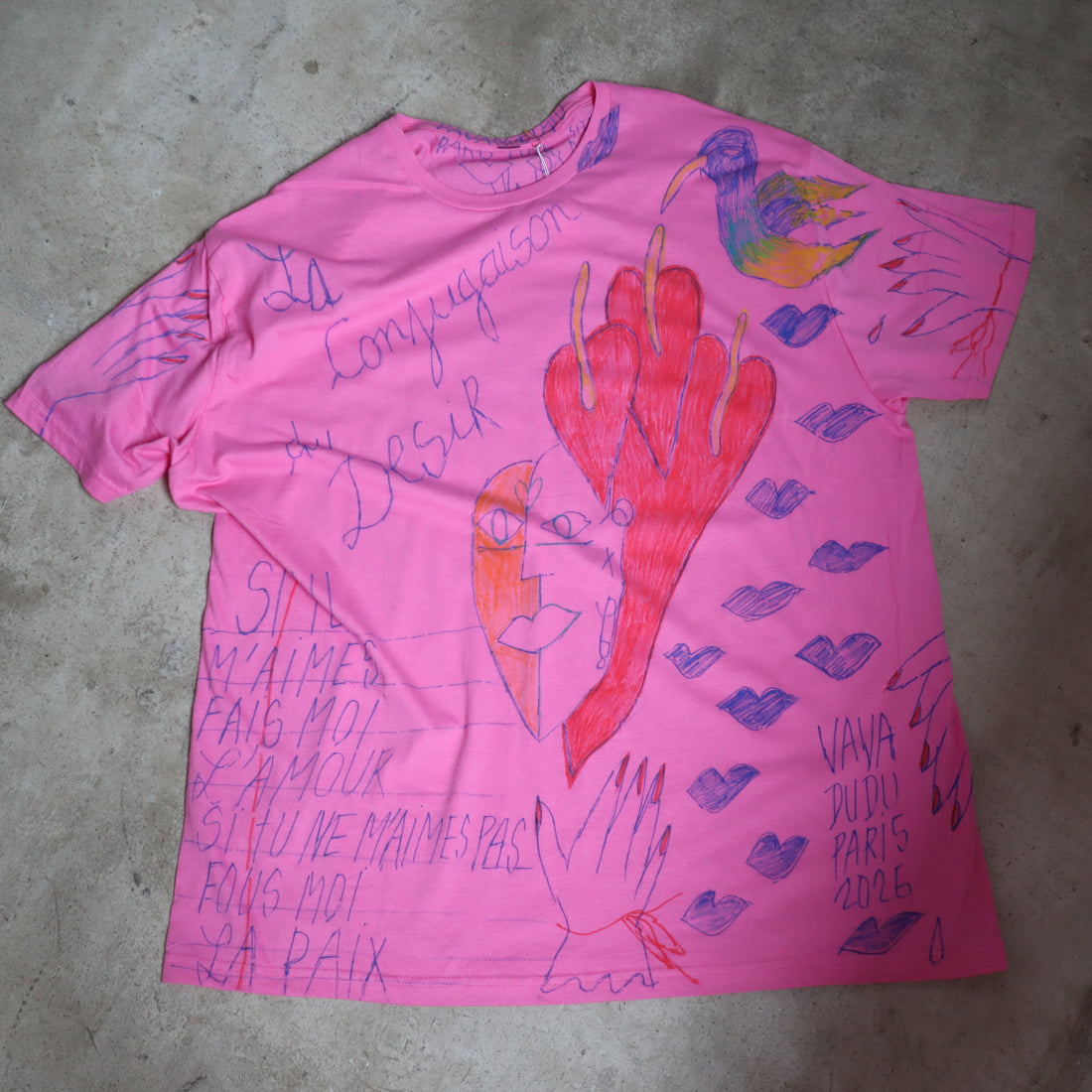 VAVA DUDU  PAINTED T-SHIRTS “J”