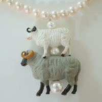 ANIGIG  SECRET ANIMAL PEARL NECKLACE