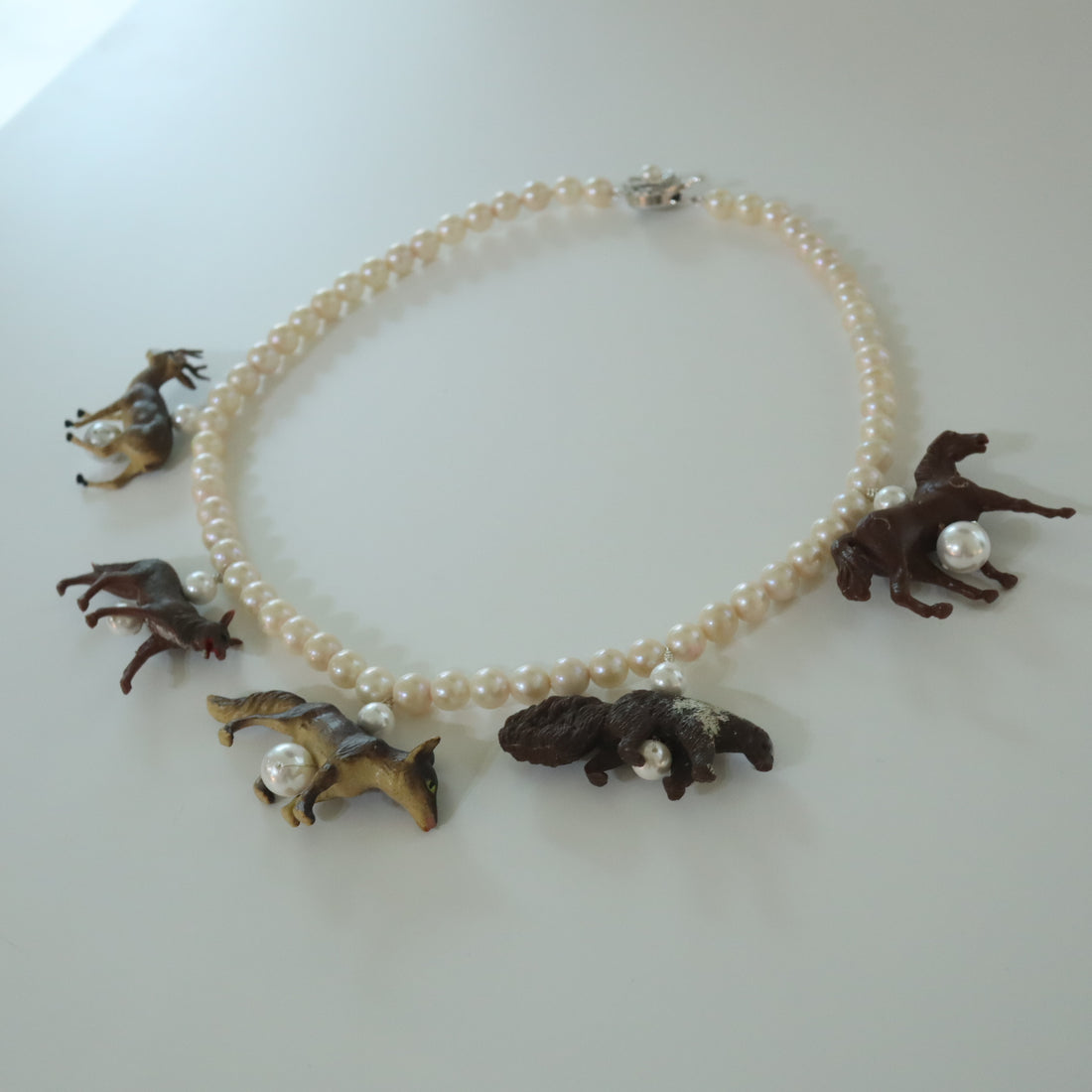 ANIGIG  SECRET ANIMAL PEARL NECKLACE