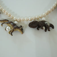 ANIGIG  SECRET ANIMAL PEARL NECKLACE