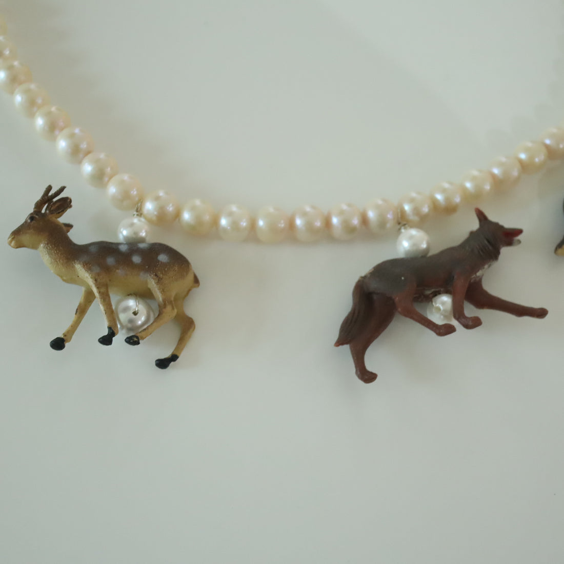 ANIGIG  SECRET ANIMAL PEARL NECKLACE