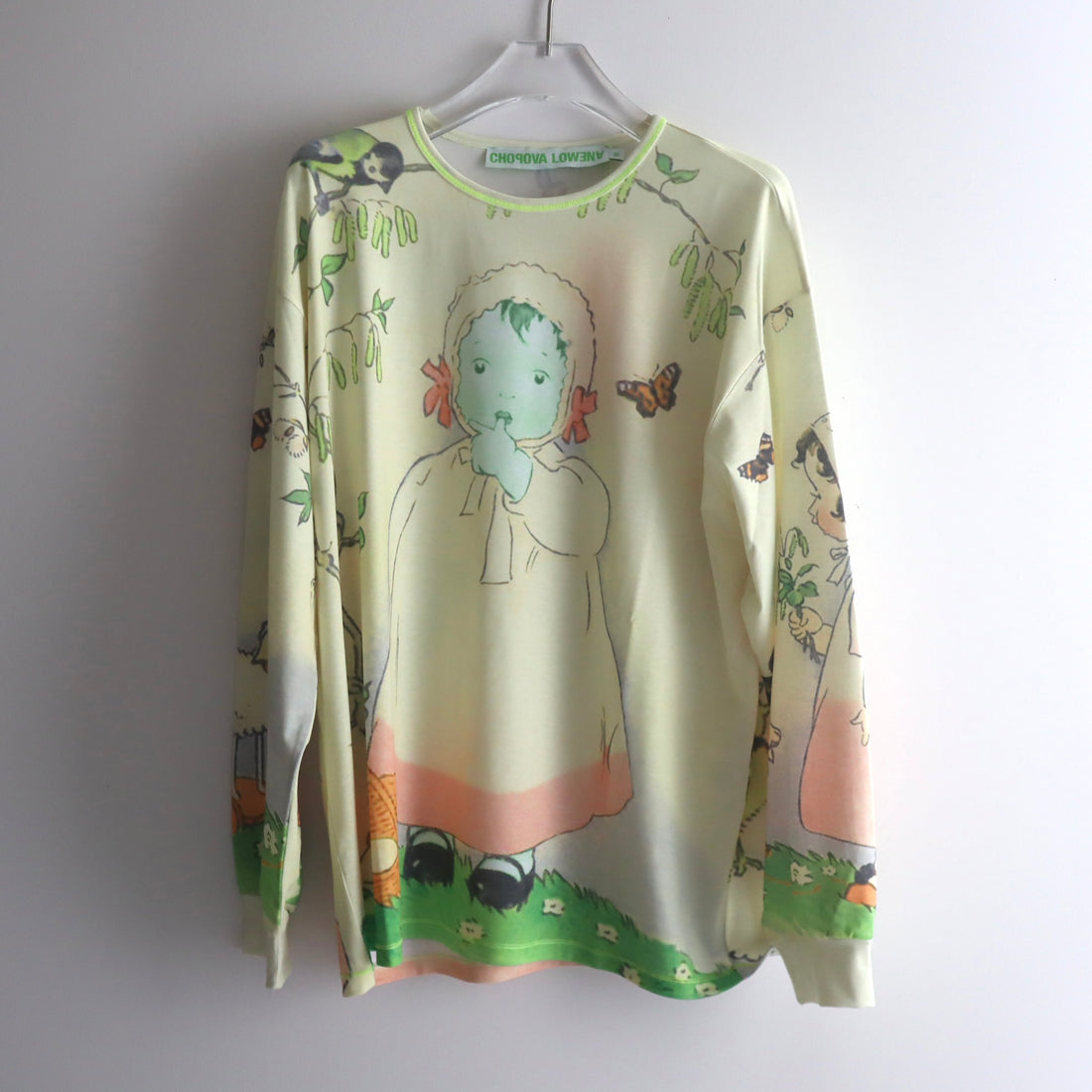 CHOPOVA LOWENA  WOODLAND BABY OVERSIZED JERSEY TOP