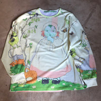 CHOPOVA LOWENA  WOODLAND BABY OVERSIZED JERSEY TOP
