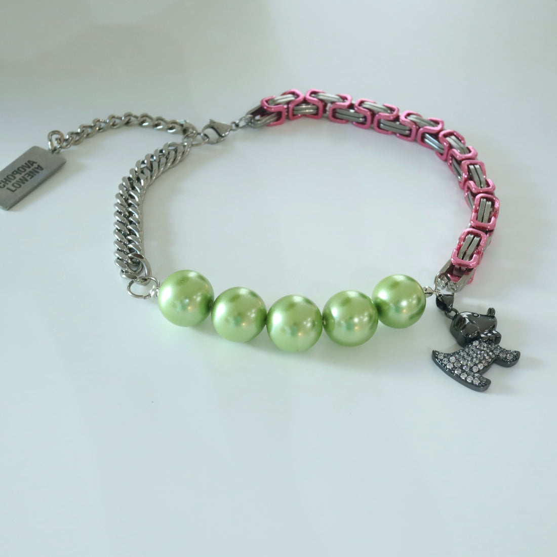 CHOPOVA LOWENA  PATCHWORK CHARM NECKLACE
