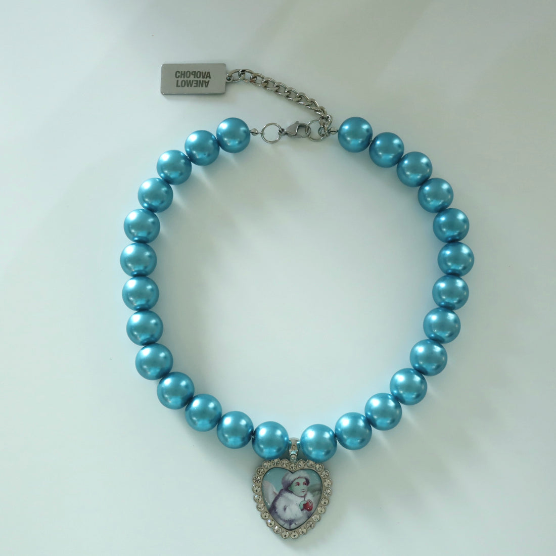 CHOPOVA LOWENA  BLUE PEARL NECKLACE