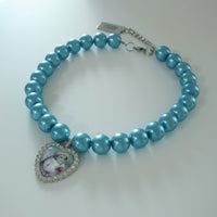 CHOPOVA LOWENA  BLUE PEARL NECKLACE