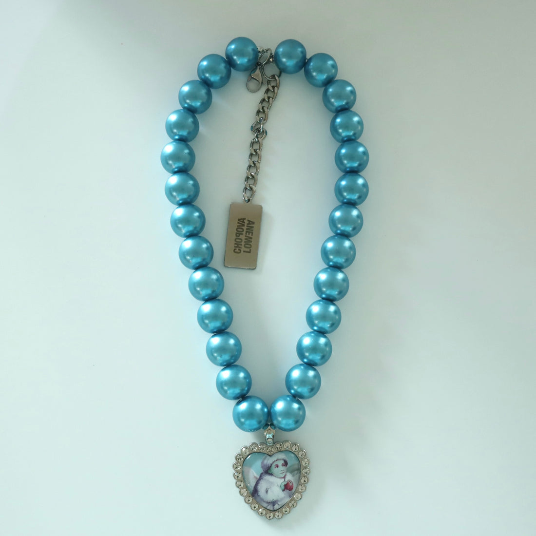 CHOPOVA LOWENA  BLUE PEARL NECKLACE