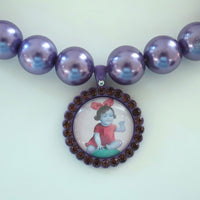 CHOPOVA LOWENA  PURPLE PEARL NECKLACE