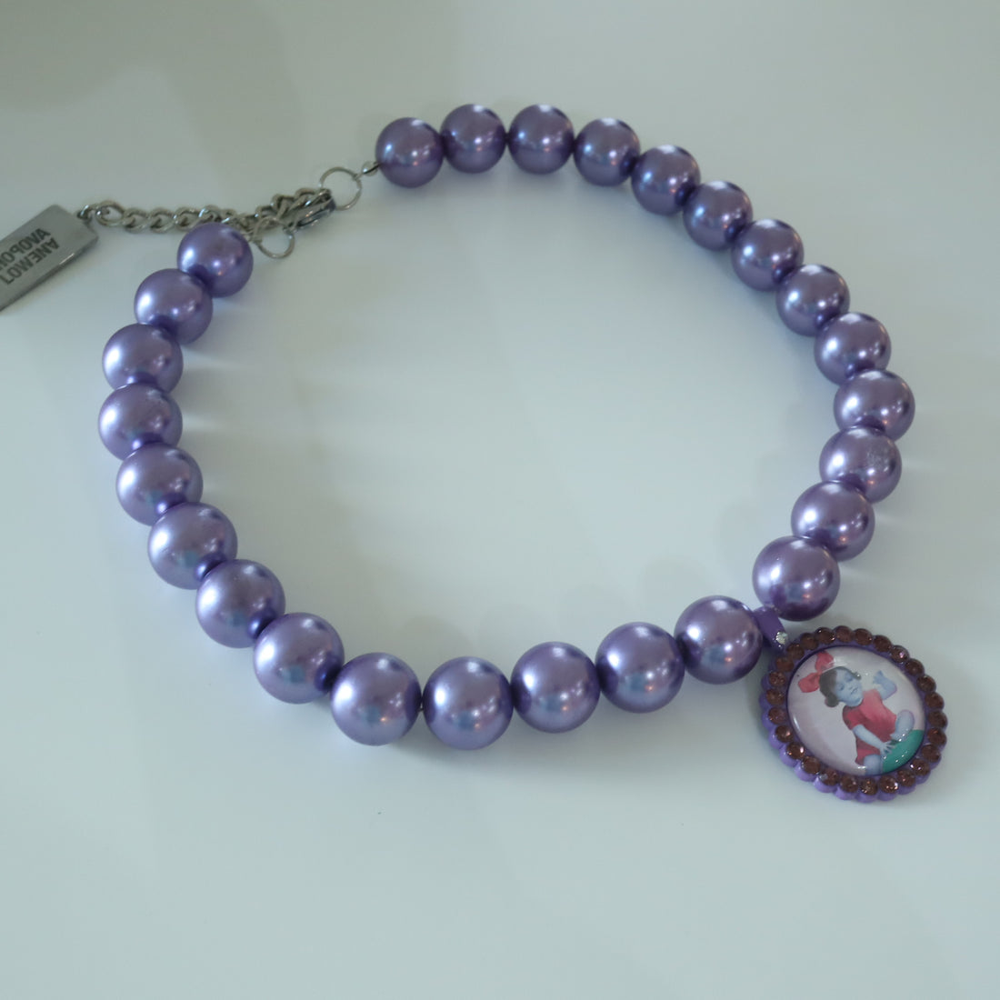 CHOPOVA LOWENA  PURPLE PEARL NECKLACE