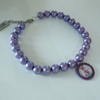 CHOPOVA LOWENA  PURPLE PEARL NECKLACE