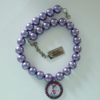 CHOPOVA LOWENA  PURPLE PEARL NECKLACE
