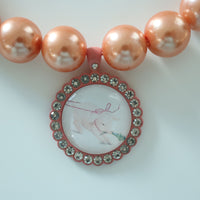 CHOPOVA LOWENA  ORANGE PEARL NECKLACE