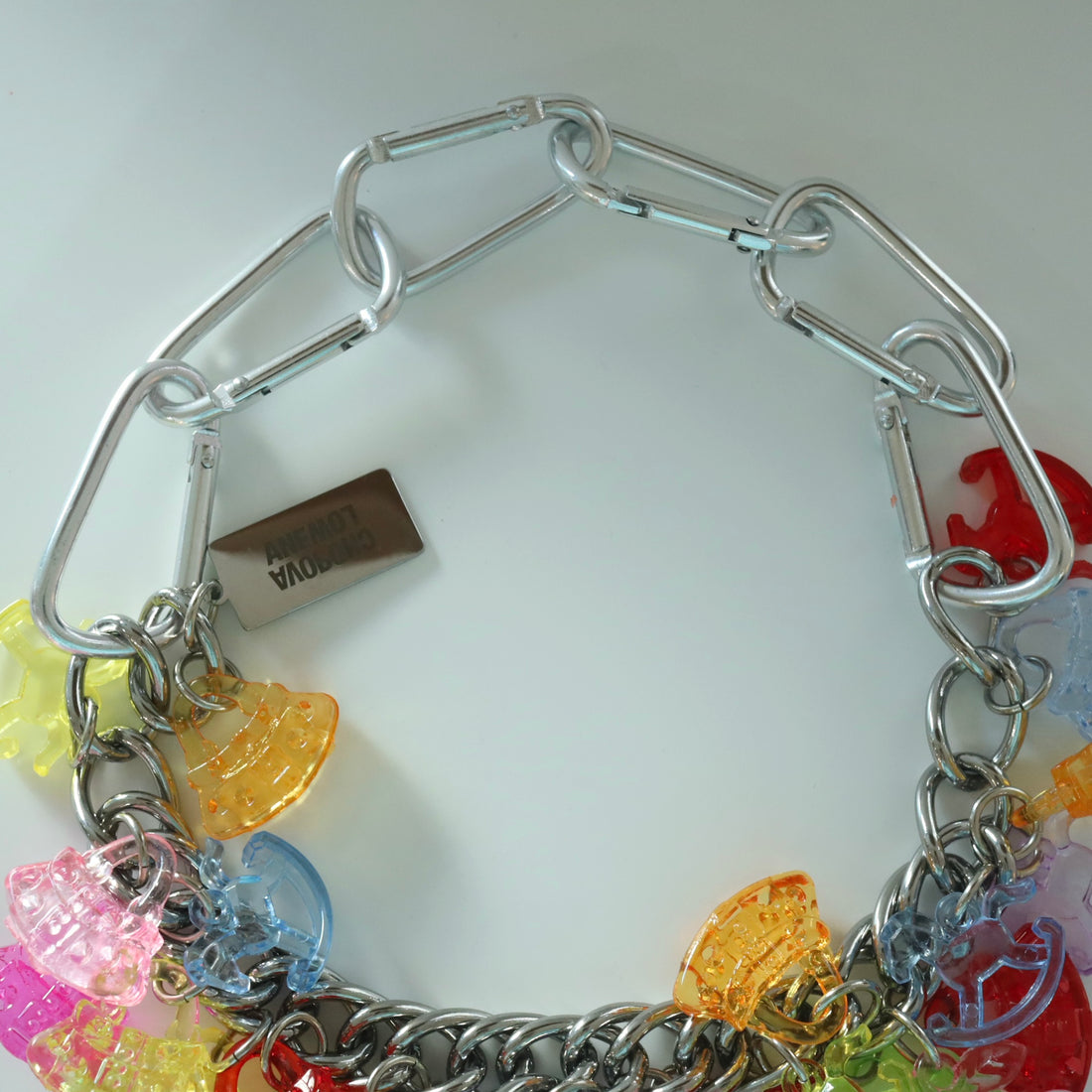 CHOPOVA LOWENA  SHOPAHOLIC CARABINER NECKLACE