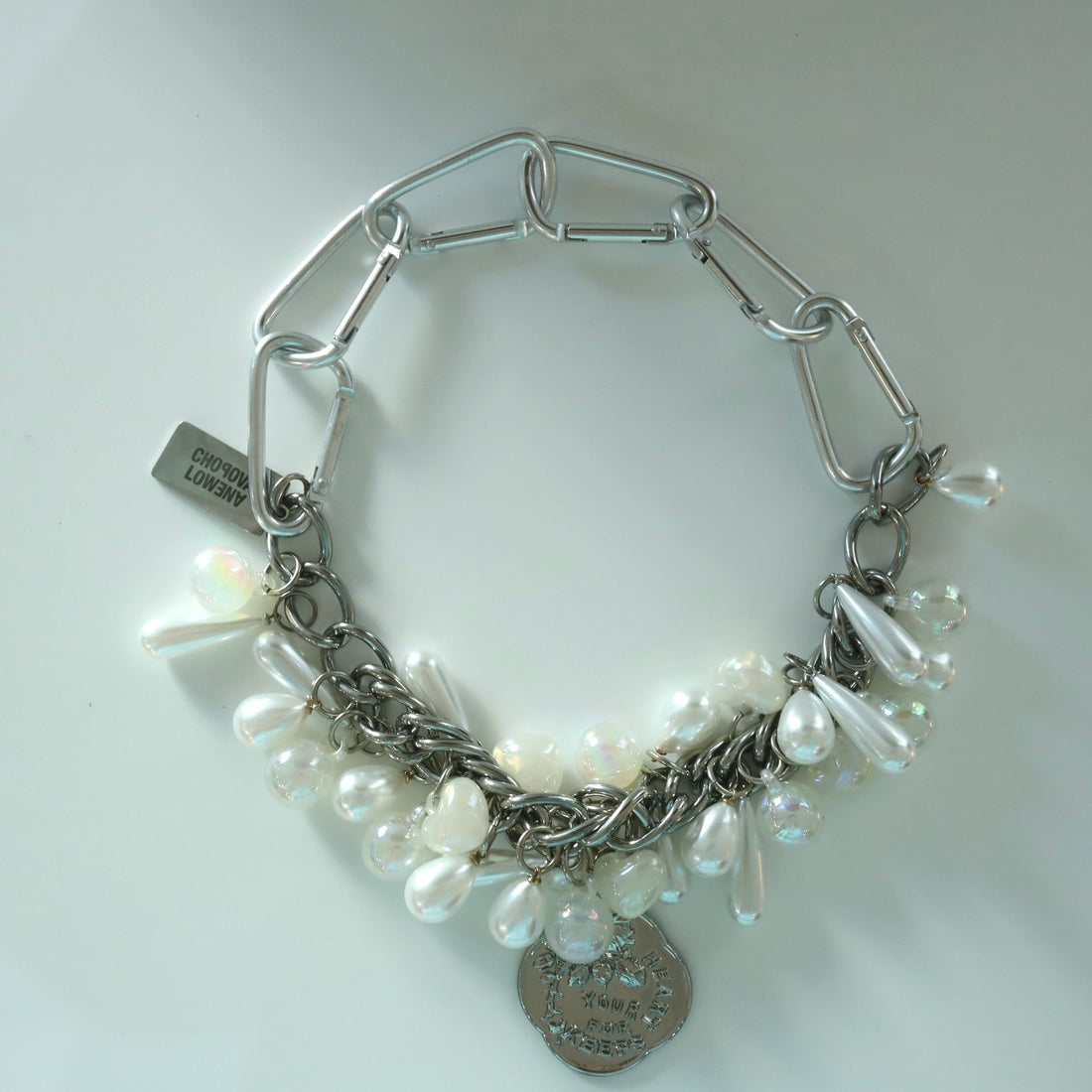 CHOPOVA LOWENA  HEART FOR KEEPS CARABINER NECKLACE
