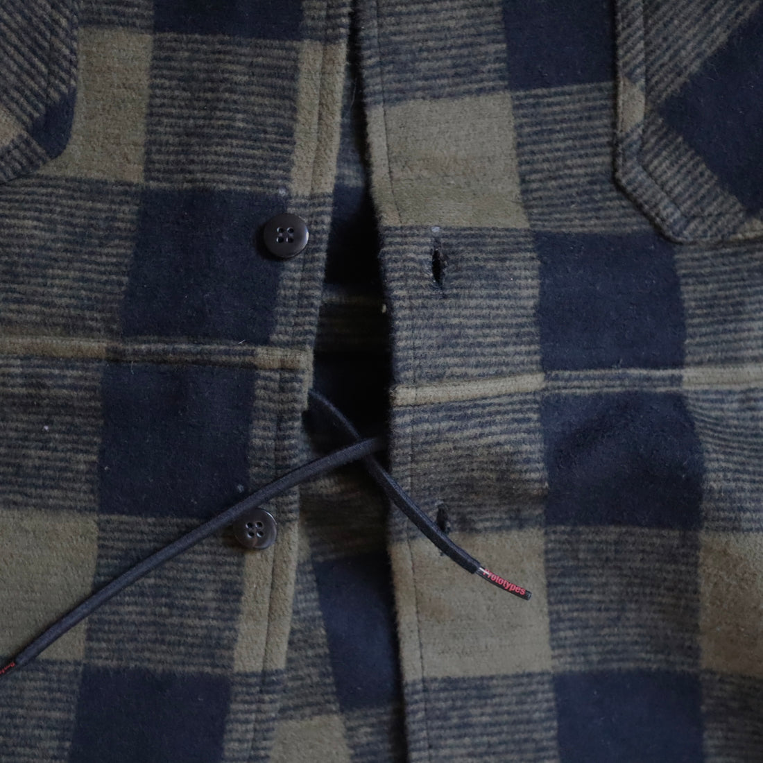 PROTOTYPES  FLANNEL TOGGLE SHIRT