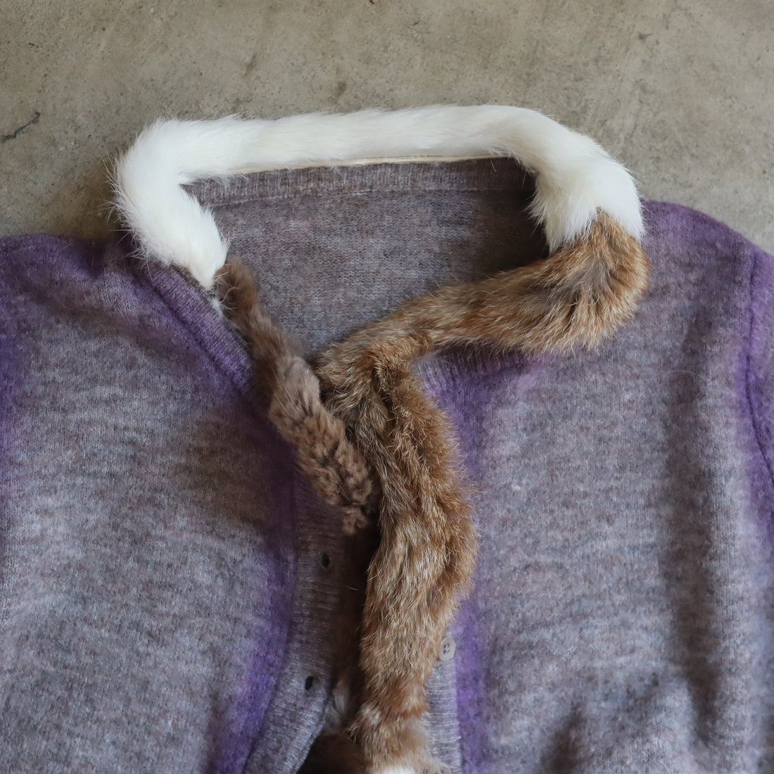PROTOTYPES  FUR TRIM CARDIGAN