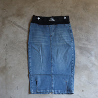 PROTOTYPES  WAISTBAND DENIM PENCIL SKIRT