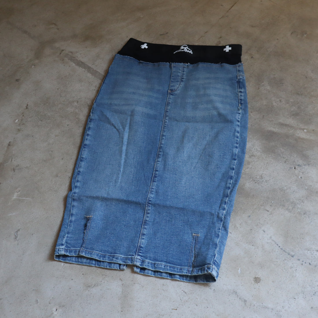 PROTOTYPES  WAISTBAND DENIM PENCIL SKIRT