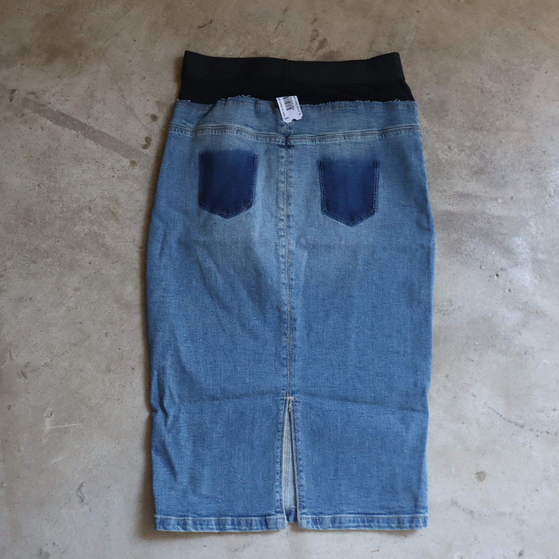 PROTOTYPES  WAISTBAND DENIM PENCIL SKIRT
