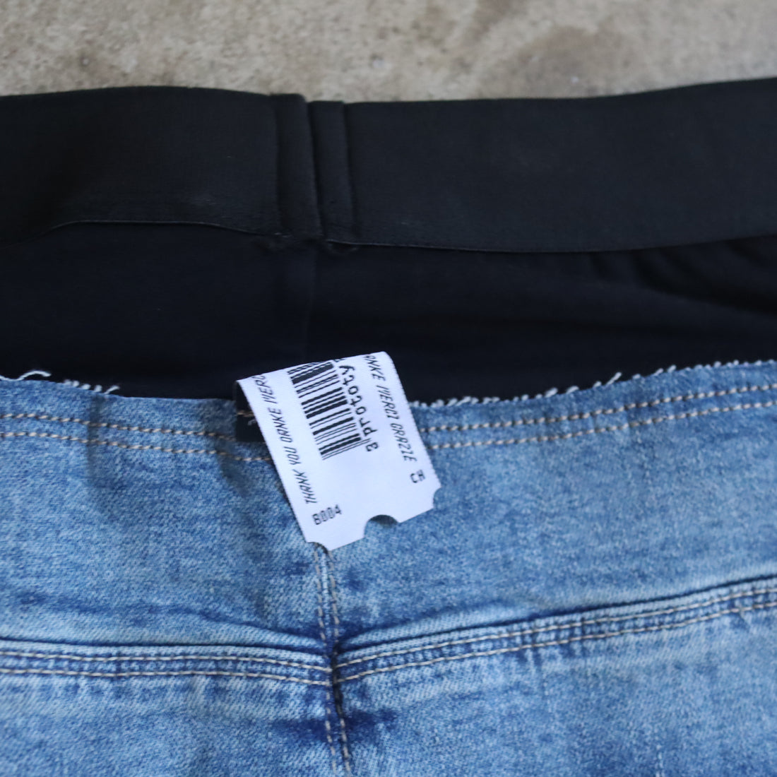 PROTOTYPES  WAISTBAND DENIM PENCIL SKIRT