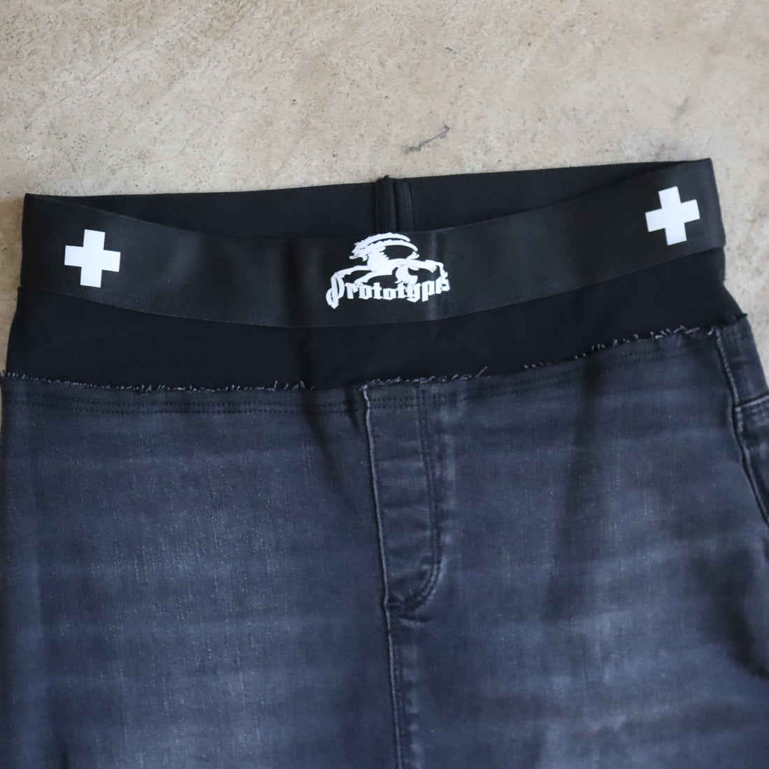 PROTOTYPES  WAISTBAND DENIM PENCIL SKIRT
