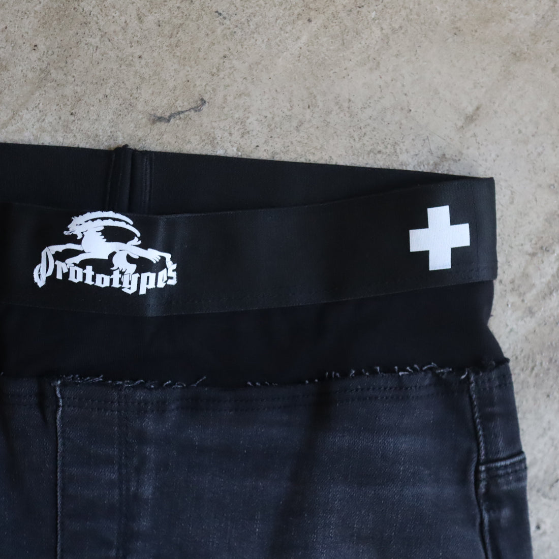PROTOTYPES  WAISTBAND DENIM PENCIL SKIRT