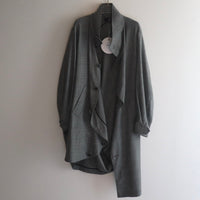 ANREALAGE   BALL STAND COLLAR COAT