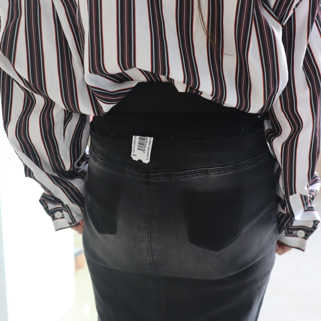 PROTOTYPES  WAISTBAND DENIM PENCIL SKIRT