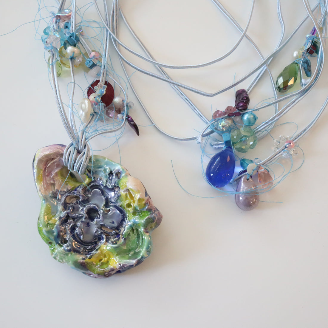 MATHILDA HIRON  SILVER ONDINES NECKLACE