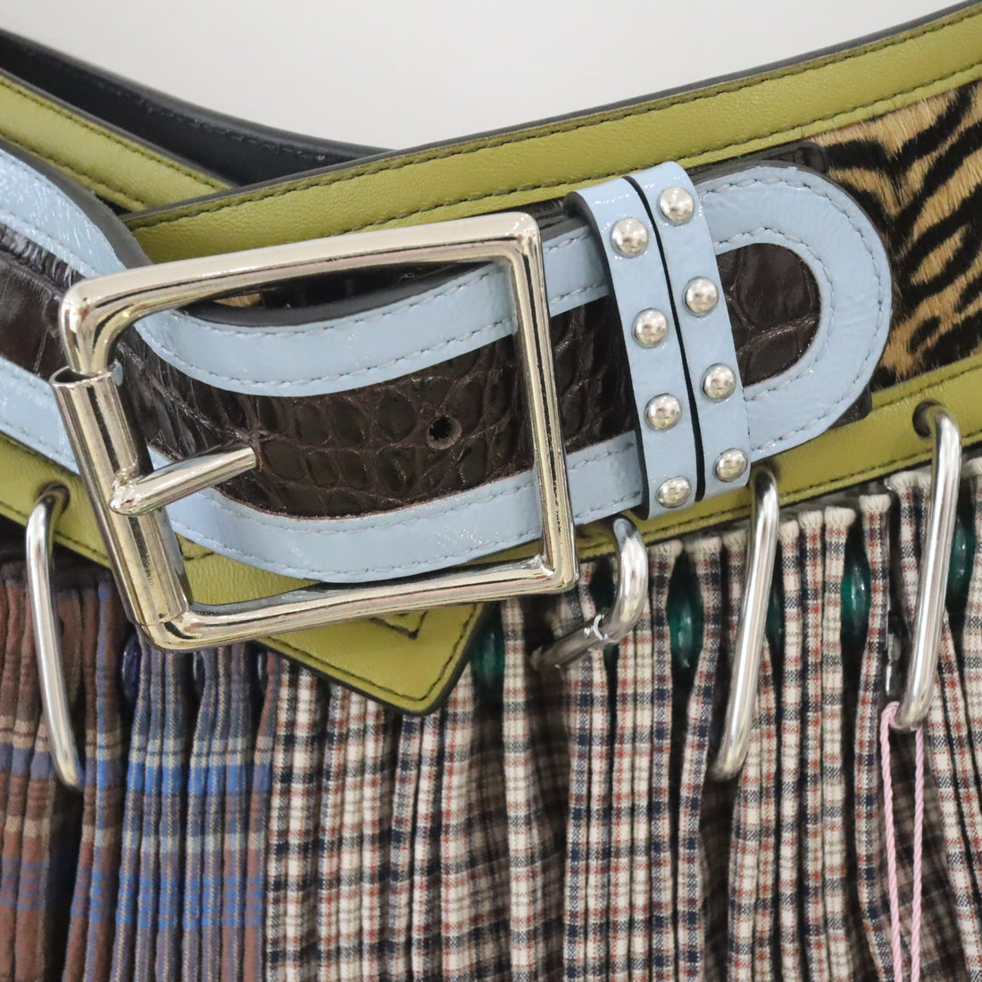 CHOPOVA LOWENA  COTTON MINI CARABINER SKIRT