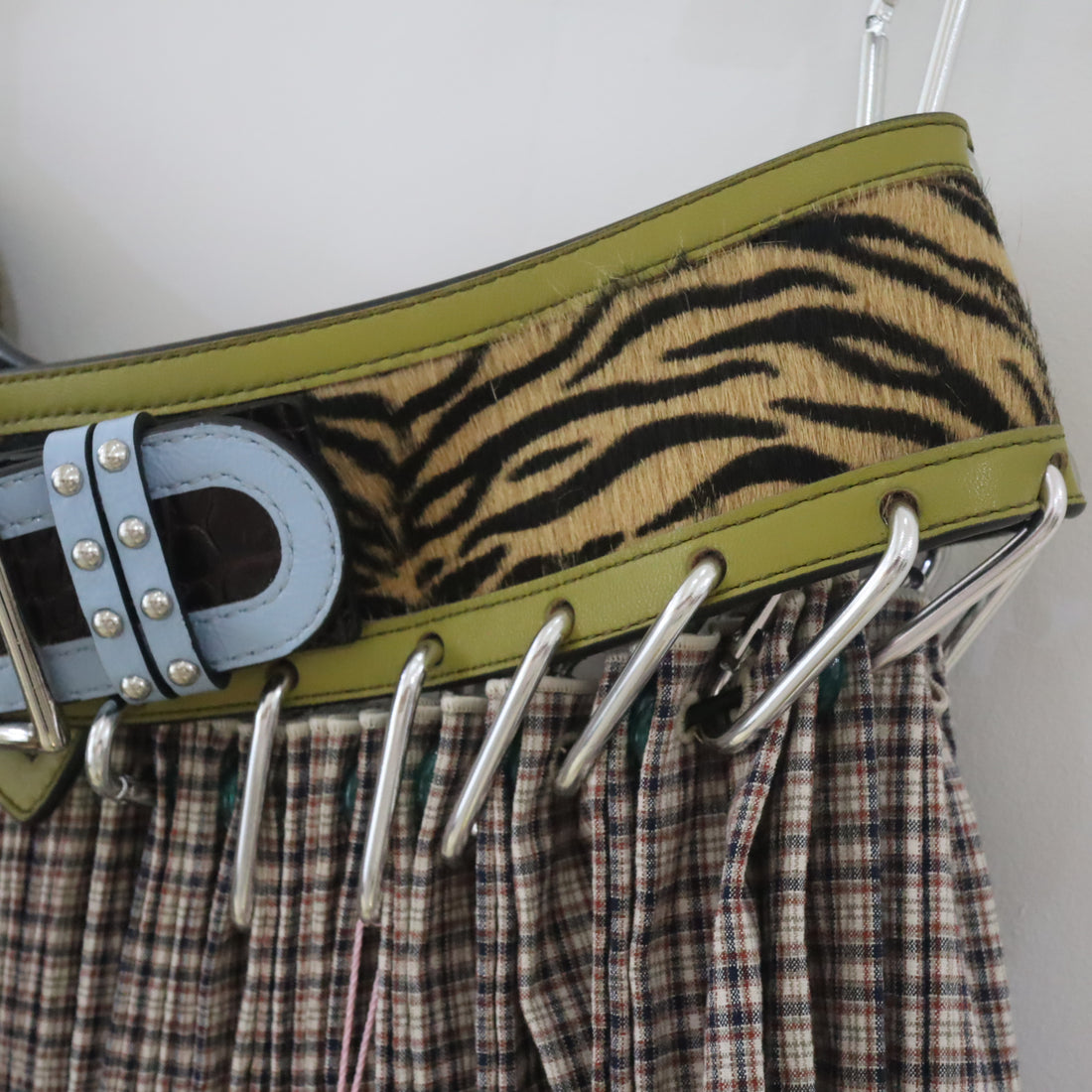 CHOPOVA LOWENA  COTTON MINI CARABINER SKIRT