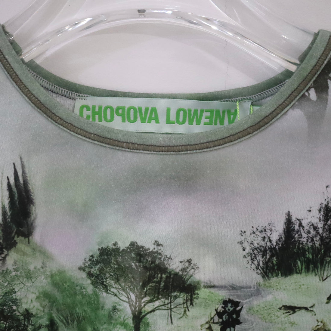 CHOPOVA LOWENA  WHERE IS SHE？FITTED JERSEY TOP