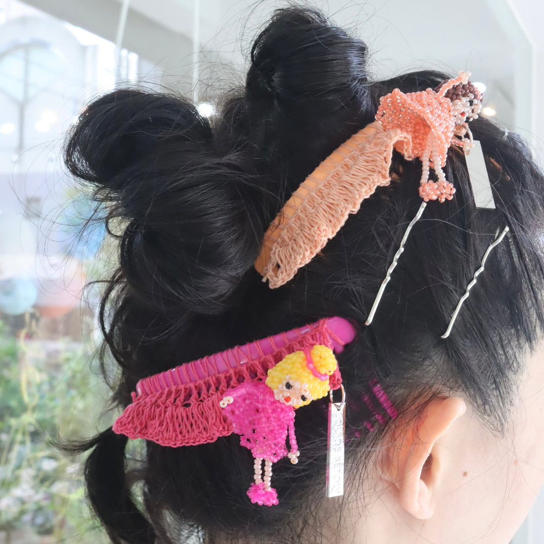 LOU DE BÈTOLY  HAIR COMB PINK