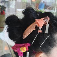 LOU DE BÈTOLY  HAIR COMB ORANGE