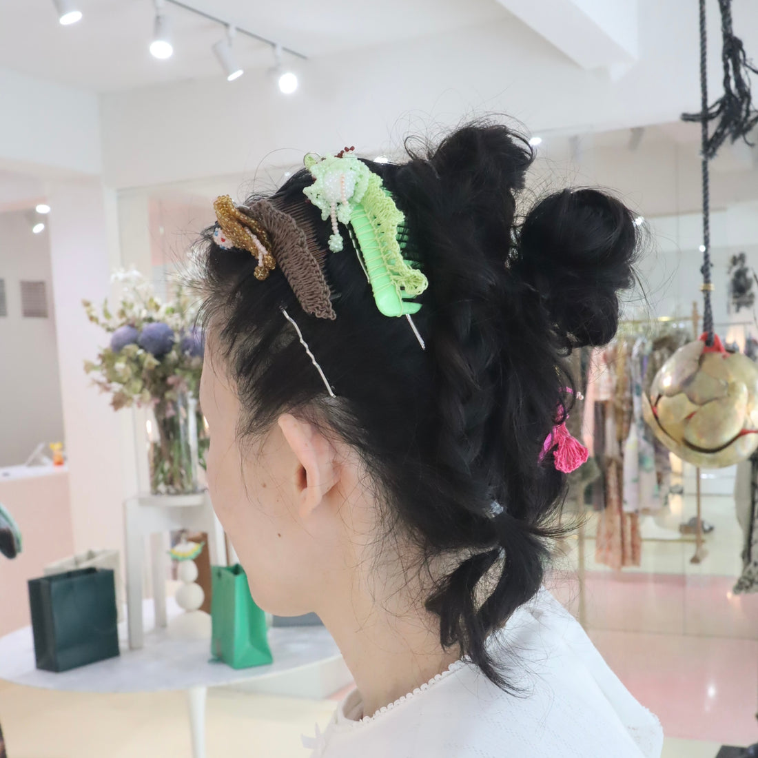 LOU DE BÈTOLY  HAIR COMB LIME GREEN