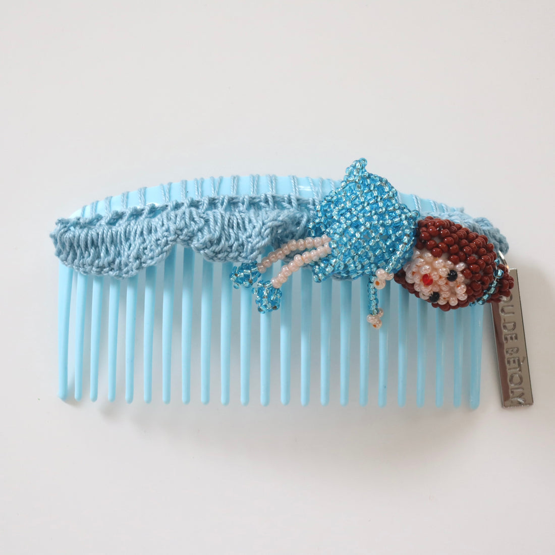 LOU DE BÈTOLY  HAIR COMB LIGHT BLUE