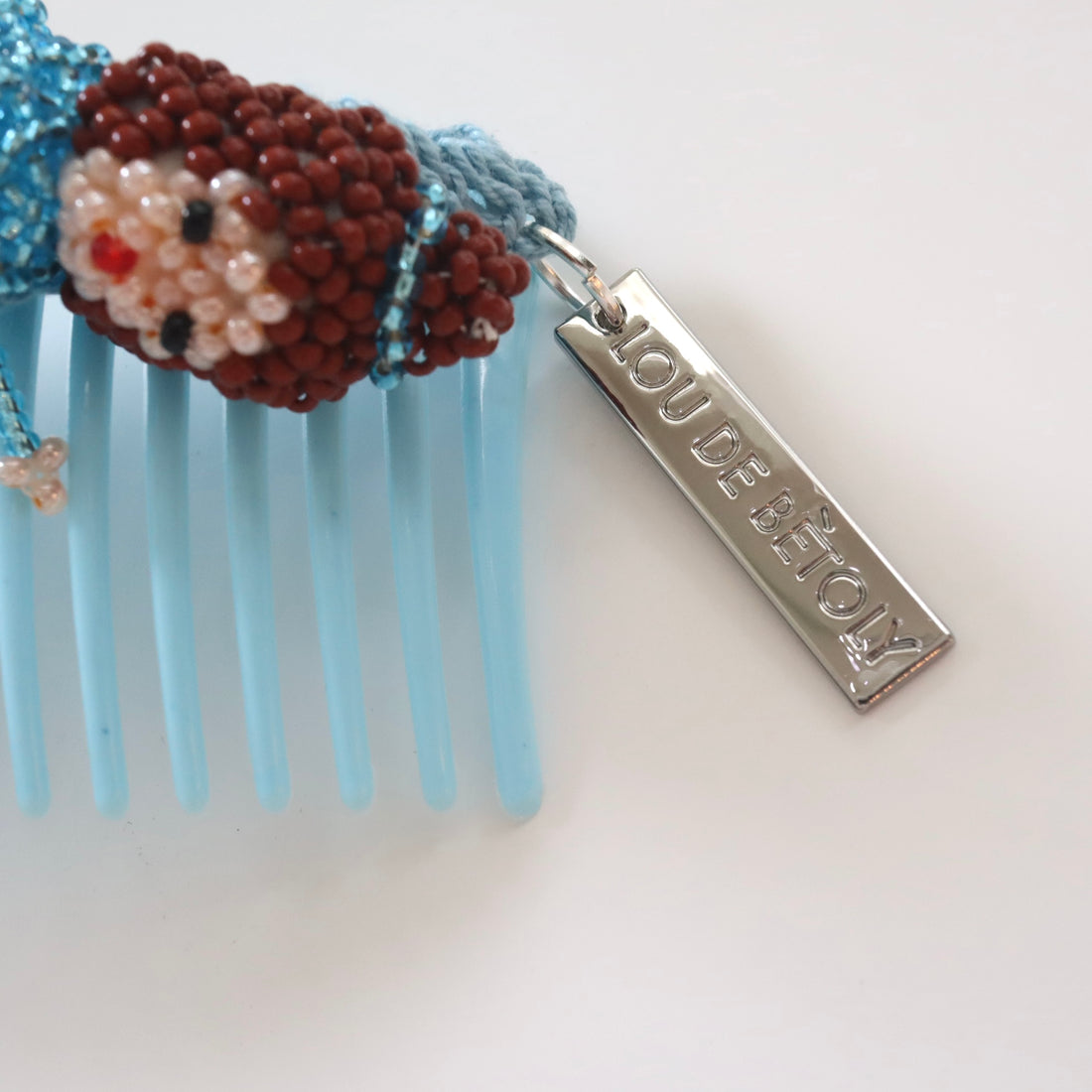LOU DE BÈTOLY  HAIR COMB LIGHT BLUE
