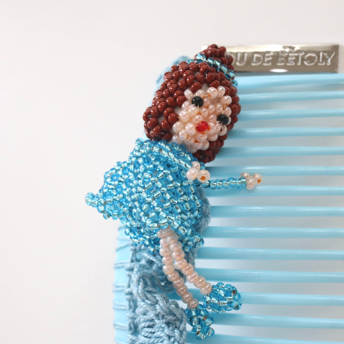 LOU DE BÈTOLY  HAIR COMB LIGHT BLUE