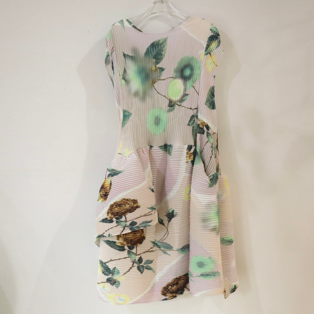 JULIA HEUER  MAYA HANDPLEATED DRESS IN EDWARD