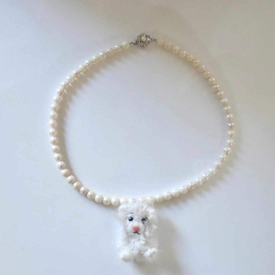 MINITURE FLUFFY BEAR ”WHITE”